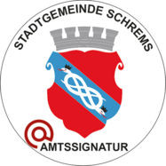 Die Bildmarke der Amtssignatur der Stadtgemeinde Schrems